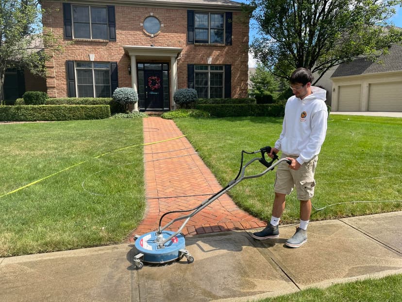 Pressure Washing Walkway